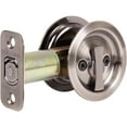 thumbnail image 2 of Stone Harbor Hardware Round Pocket Door Lock, Privacy Function, 2-3/4" Backset, Antique Nickel, 2 of 3
