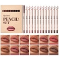 thumbnail image 1 of Set delineador de labios Bekoeen Matte Velvet 12 colores a prueba de agua, 1 of 7