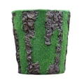 thumbnail image 2 of Cajas de ventana de plantas de flocado de resina, contenedores de plantas de flores pequeñas, maceta de flores flocadas para patio, oficina, interior Balde DYNWAVEMX macetas, 2 of 8