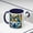 Navy, variant on Psychedelic Style Alaskan Malamute Coffee Mug, 11oz, 15oz, two-toned