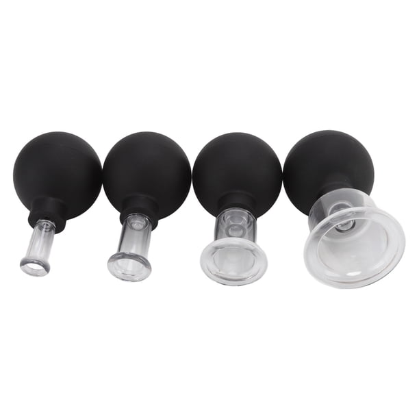 4 Unids Dispositivo De Ventosas Masaje Facial Juego De Ventosas De Vidrio Masaje De Bola De Silicona Ventosas De Succión Al Vacío Para La Piel Facial Belleza Cuerpo Copa Fascia ANGGREK Otros
