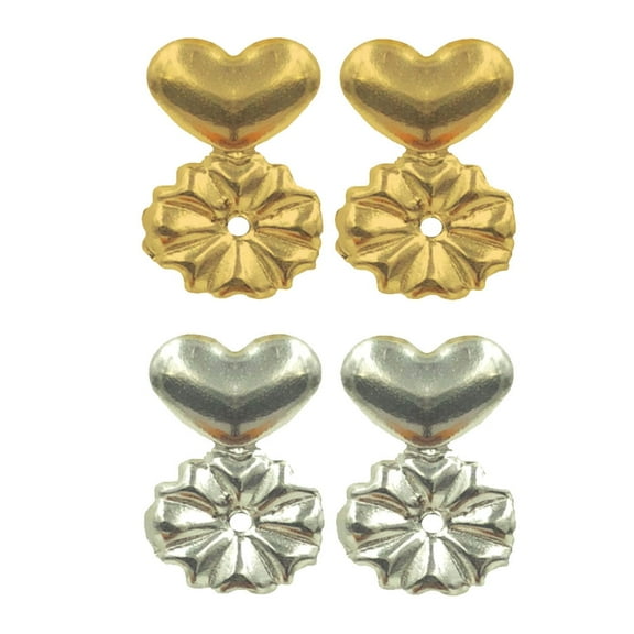 -Earring Backs Support Adjustable Hypoallergenic Earring Lifts 1 Set Gold 1 Set