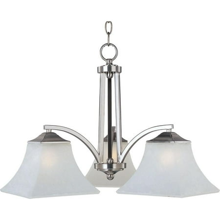 

-Three Light Chandelier in Contemporary Style-22.5 inches Wide By 16 inches High-Satin Nickel Finish Bailey Street Home 93-Bel-596518