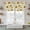 Beige, variant on Sunflower Tier Curtains 24 Inch Length, Summer Botanical Farmhouse Floral Elegant Cafe Short Curtains for Bathroom Over Sink, Small Kitchen Curtain Light Filtering Tiered Drapes 2 Panels 27.5"Wx24"L