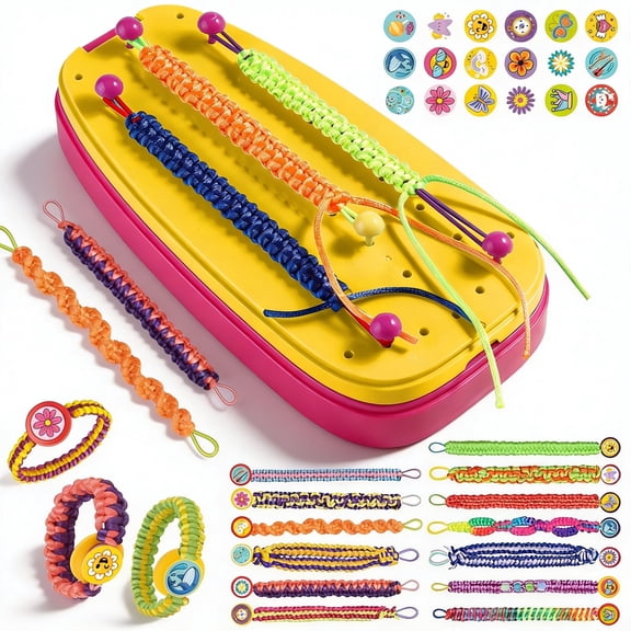 LAPTOM MAX Friendship Bracelet Making Kit, DIY Unique Charm & Bead Jewelry Kit, Gifts for Girls Ages 8-12