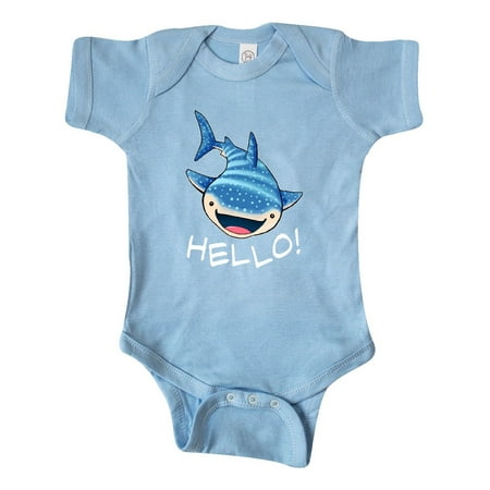 

Inktastic Cute Whale Shark Says Hello Gift Baby Boy or Baby Girl Bodysuit