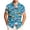 Sky Blue, variant on UVEASISHA Men's Beach Shirts Short Sleeve Button Down Shirt for Men Shell Starfish Printed Tropical Shirts Untucked Casual Summer Hawaiian Shirt Blue XXL