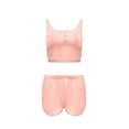 thumbnail image 4 of Women 2 Piece Lounge Sets Button Scoop Neck Casual Cropped Tank Top Summer Elastic Waist Shorts Lightweight Fashion Outfits Set, 4 of 5