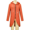 thumbnail image 5 of Monday Clearance ! Juebong Women's Solid Color Hoodie Zipper Long Sleeve Sweatshirts Long Coat Tops With Pockets, 5 of 5