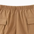 thumbnail image 4 of PatPat Boys Shorts Summer Solid Color Casual Pants with Pockets Sizes 5-12, 4 of 6