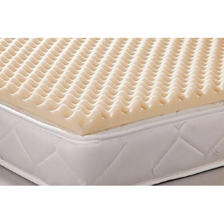 Egg Crate Convoluted Foam Mattress Pad 2" Topper - 2" X 34" X 72"