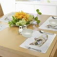 thumbnail image 4 of Ambesonne Animal Place Mats Set of 4, Grumpy Angry Cat Love, Standard Size, Brown and Beige, 4 of 6