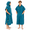 Sea Blue, variant on Black Unisex Adult Microfiber Surf Poncho Changing Robe Towel for Beach and Pool