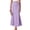 Purple, variant on Women’s Polka Dot Midi Skirt High Waist Mermaid Flare Hem Bodycon Skirt Elegant Slim Fit Casual Office Party Summer Skirt