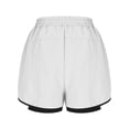 thumbnail image 7 of REALiKUN 2 in 1 Running Shorts for Women Athletic Shorts with Liner High Waist Gym Yoga Workout Casual Summer Quick Dry Short, 7 of 7