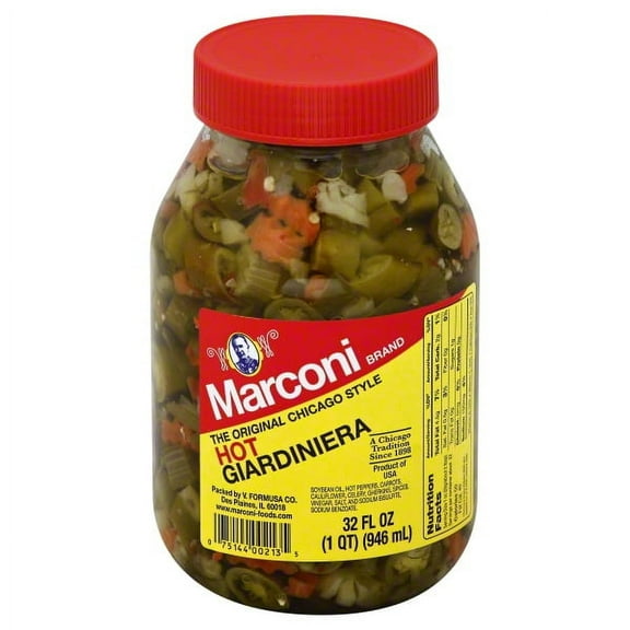 Marconi Giardiniera Hot, 32 oz