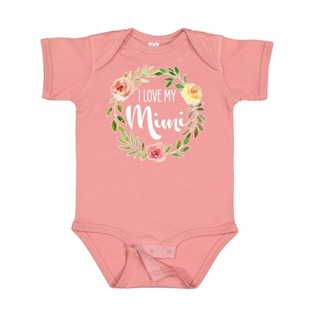 

Inktastic I Love My Mimi- Flower Circle Gift Baby Boy or Baby Girl Bodysuit