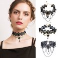 thumbnail image 3 of Coofit Collier Ras-du-Cou Créatif Décoratif Collier Statement Collier en Dentelle pour Femmes, 3 of 10