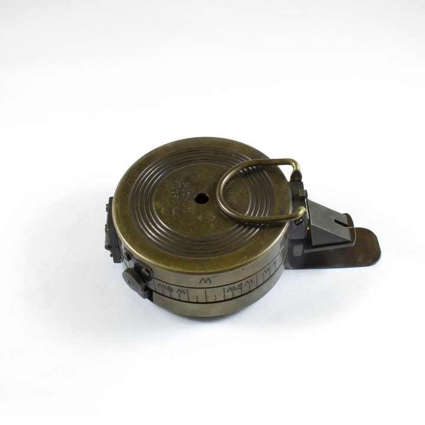 Old Style 3-Inch Jungle Lensatic Compass Brass and Alloy Metal with Luxury Leather Case as a Stylish Gift