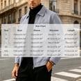 thumbnail image 3 of MXUIKV Men's Casual Jacket Regular Fitted Zip up Lapel Collar Solid Color Work Outerwear with Pockets(XX-Large,Gray), 3 of 6