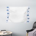 thumbnail image 1 of Evil Eye Tapestry, Evil Eye Borders Spirals Swirls Good Luck Charm Traditional Decorative, Wall Hanging for Bedroom Living Room Dorm Decor, 60W X 40L Inches, Blue Light Blue White, by Ambesonne, 1 of 2