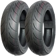 5A TOKYO 5A01 Set of 2 Scooter Tubeless Tires 130/70-12, Front/Rear Motorcycle/Moped 12" Rim