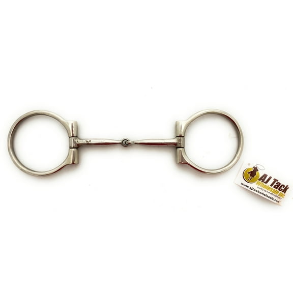 AJ Tack Offset Dee Ring Snaffle Bit