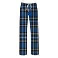 thumbnail image 5 of Elastic Waist Drawstring Fallow Pants, Unisex Full Length Lounge Pants Joggers Sweatpants, Casual Relaxed Fit Trousers, Cozy Gifts for Men and Women | Sopatenor,Blue XL, 5 of 8