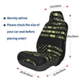 thumbnail image 2 of Picia American Flag Camo Print Waterproof Sweating Car Seat Cover for Post Gym Workout, Running, Beach and Hiking, Universal Fit Anti-Slip Bucket Seat Protector, 2 of 5