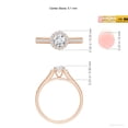 thumbnail image 5 of ANGARA Lab Grown Diamond Engagement Ring for Women in 14K Rose Gold (Size-5.1mm| Color-F-G| Clarity-VS) | April Birthstone, Anniversary, Jewelry Gift for Women | Lab-Grown Diamond Ring, 5 of 8
