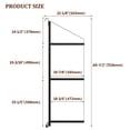 thumbnail image 1 of Heavy-Duty Adjustable 3-Tier Shipping Container Shelving Bracket - 22"D x 60"H, 1100LBS Black Powder-Coated Steel, Removable D-Ring Rack, Rust-Resistant, Easy Install, Space-Saving Shelf for Garage, 1 of 7