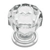 Liberty 1.25" Acrylic Faceted Knob, Available in Multiple Colors, Chrome