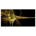 thumbnail image 2 of Grande Œuvre d'Art Fractale Jaune - Impression sur Toile Abstraite, 2 of 3