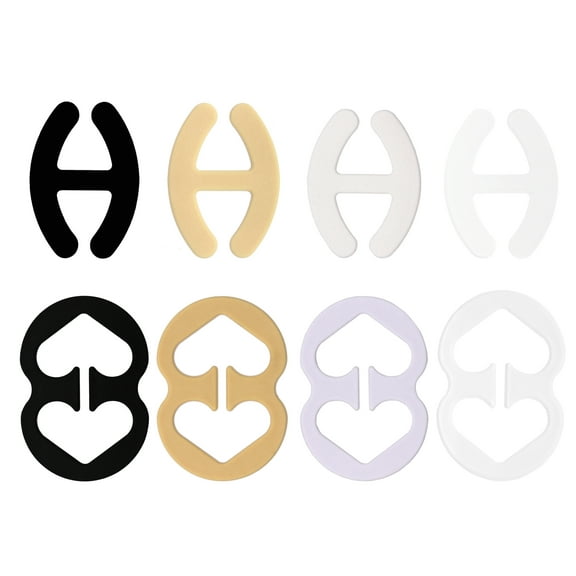 Bra Strap Clips, 8Pcs Bra Strap Clips for Racerback, Conceal Straps and Cleavage Control Bra Clips