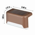 thumbnail image 2 of FKHouse Solar Deck Lights Outdoor, 16 Pack Solar LED Lights for Decks, Stairs, Step, Fence, and Yard(Warm White), 2 of 8