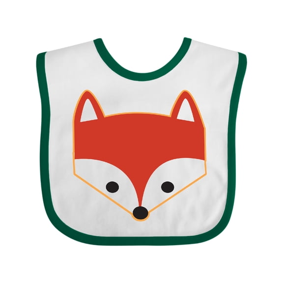 Inktastic Fox Woodland Animals Boys or Girls Baby Bib