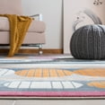 thumbnail image 4 of SAFAVIEH Orwell Dusko Abstract Area Rug, Grey/Orange, 8' x 10', 4 of 8