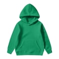 thumbnail image 3 of Liyamei Children Kids Boys And Girls Long Sleeve Letter Printed Lightweight Hoodie Sweatshirts And Long Pants Set Outfit Girls Casual Sets Size Green 4-5 Years, 3 of 5