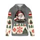 thumbnail image 3 of Sudadera con capucha para hombre, informal, con cordón, estampado navideño, deportiva, blusa de poliéster, 3 of 4