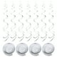 thumbnail image 1 of 30uds Decoraciones Colgantes Plata Fiesta Unique Bargains Serpentinas Cumpleaños, 1 of 7