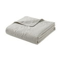 thumbnail image 4 of VCNY Home Solomun 3-Piece Taupe Pinsonic Damask Quilt Set, Full/Queen, Adult, Unisex, 4 of 5