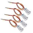 thumbnail image 4 of Neyseki 4 Sets PreWired Round LEDs Waterproof Metal 2Color Indicator Common Cathod 12mm 1224V(Red and Yellow ), 4 of 8