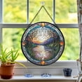 thumbnail image 6 of Pawberry Twilight Window Hanging Stained Glass, Twilight Suncatchers for Windows Stained Glass, Stained Glass Twilight suncatcher, 6 of 7