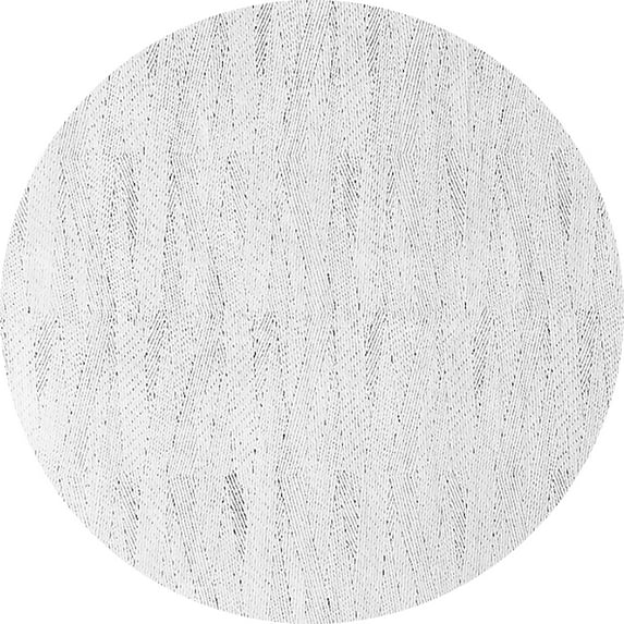Ahgly Company Indoor Round Solid Gray Modern Area Rugs, 3' Round