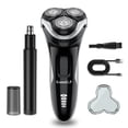 thumbnail image 1 of SweetLF Rasoir Électrique pour Hommes, Rasoir Électrique Rechargeable pour Hommes, Rasoir Étanche Humide et Sec, avec Tondeuse pour Poils de Nez, Tondeuse à Favoris Pop-up, 1 of 7