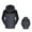 Dark Gray, variant on 3-in-1 Waterproof Ski Jacket for Unisex, Detachable Hood Fleece Lined, Windproof Outdoor Casual Outerwear, 1 Piece, M-5XL, Plus Size Friendly
