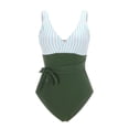 thumbnail image 4 of Aayomet Maillot de Bain for Women 2024 Maillots de Bain (Vert Armée, P), 4 of 5