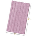 thumbnail image 3 of Clara Clark Chenille Super Absorbent Bath Mat - Extra Soft - Shower and Bath Room - Machine wash dry - Size Extra Large 44 x 26 - Lilac, 3 of 8