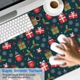 thumbnail image 2 of 47.3x23.6 Inch Gaming Mouse Pad, Non-Slip Stitched Rubber Desk Mat for Desktop & Laptop,Christmas Gift Mug Holly Dark Blue Pattern, 2 of 6