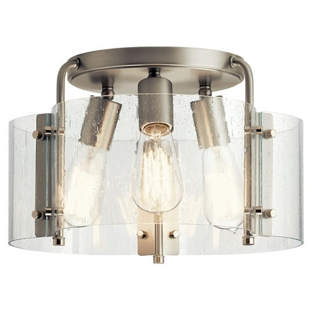 

Kichler 42954 Thoreau 14 Wide Semi -Flush Ceiling Fixture - Nickel